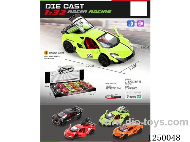 1:32 pull back alloy car W L/M 12PCS