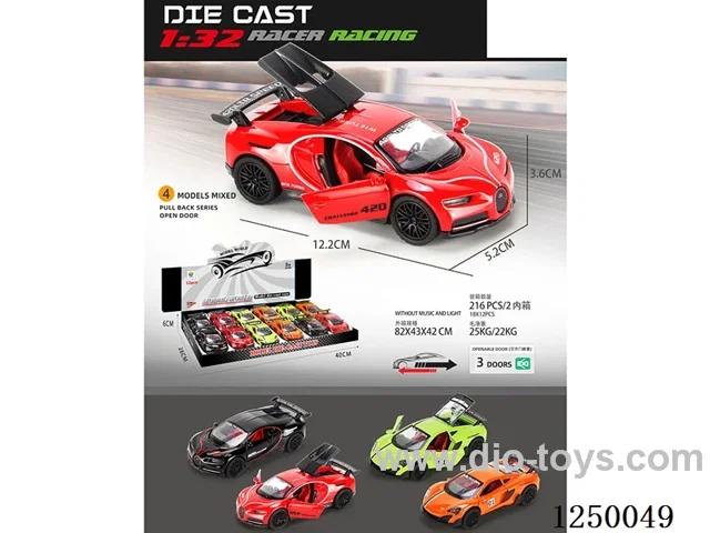 1:32 pull back alloy car 12PCS