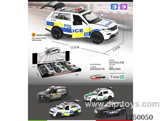 1:32 pull back alloy car W L/M 12PCS