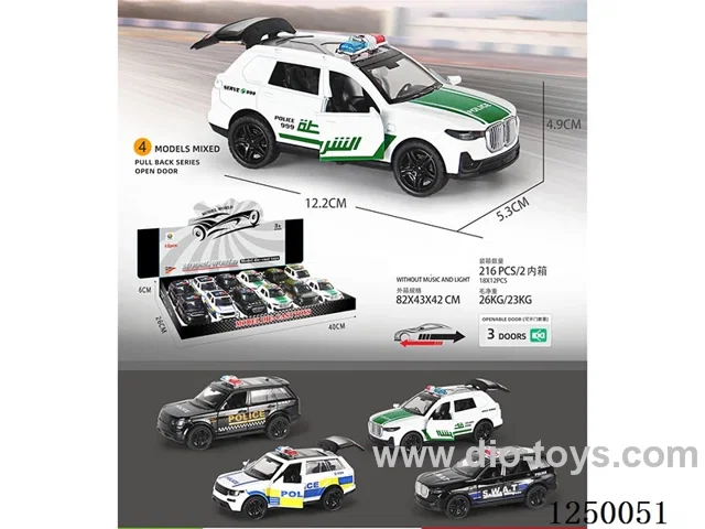 1:32 pull back alloy car 12PCS