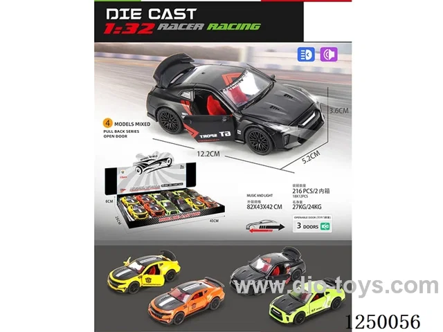 1:32 pull back alloy car W L/M 12PCS