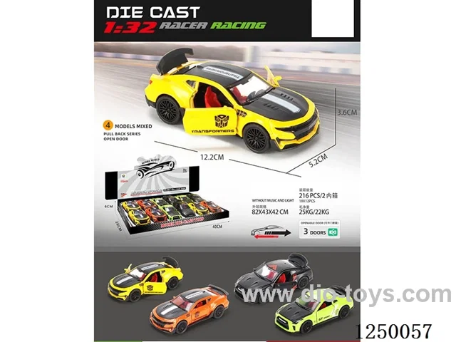 1:32 pull back alloy car 12PCS