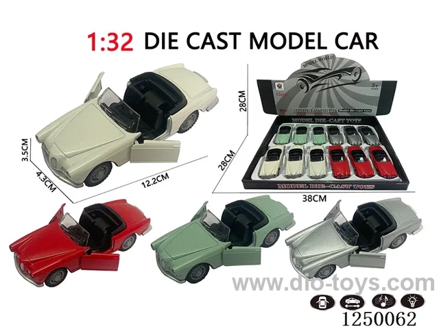 1:32 pull back alloy car W L/M 12PCS