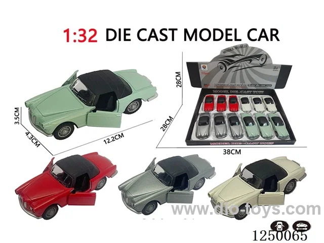 1:32 pull back alloy car 12PCS