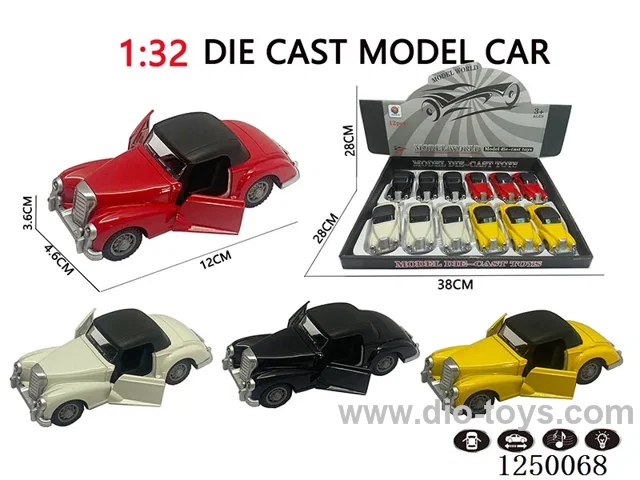 1:32 pull back alloy car W L/M 12PCS