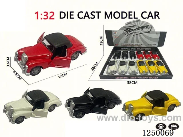 1:32 pull back alloy car 12PCS