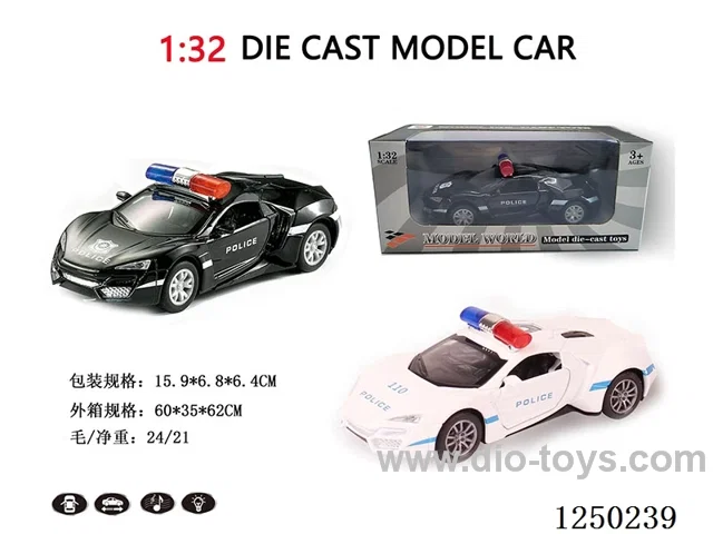 1:32 pull back alloy car W L/M