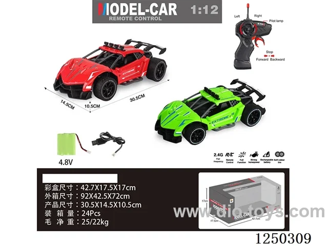 1:12 2.4G 4ch RC car included battery