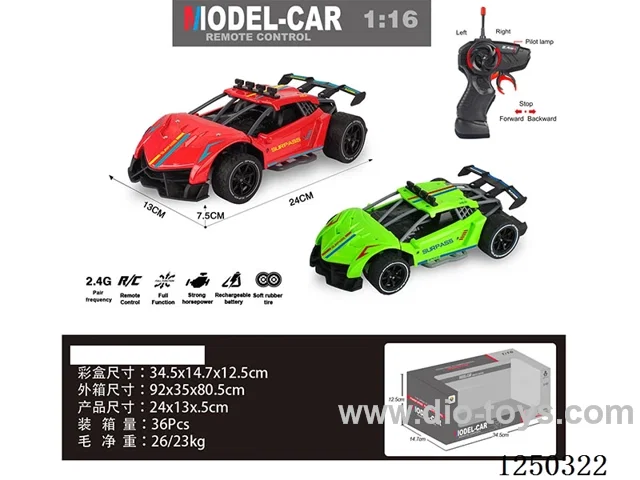 1:16 2.4G 4ch RC car not included battery