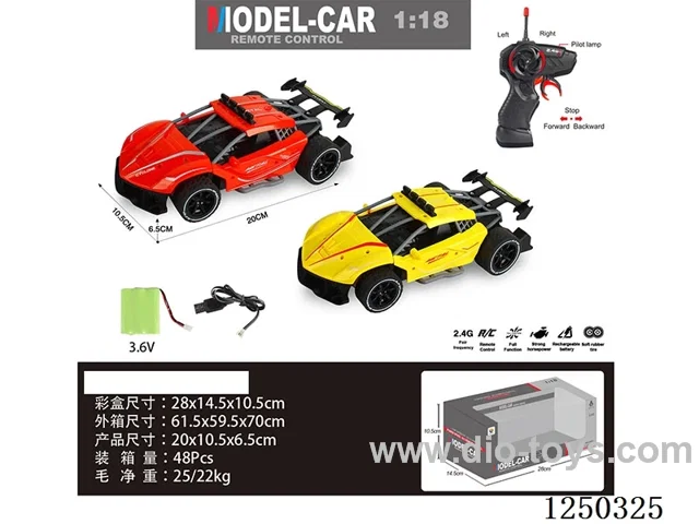 1:18 2.4G 4ch RC car included battery