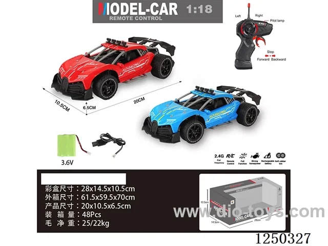 1:18 2.4G 4ch RC car included battery
