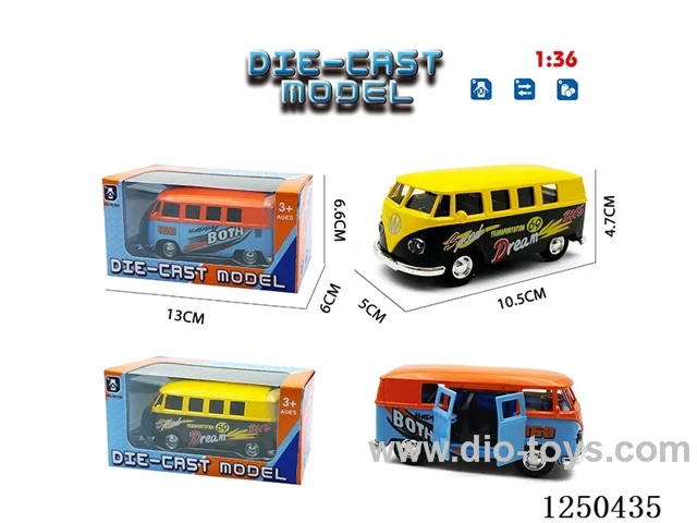 1:36 pull back alloy car