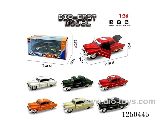 1:36 pull back alloy car