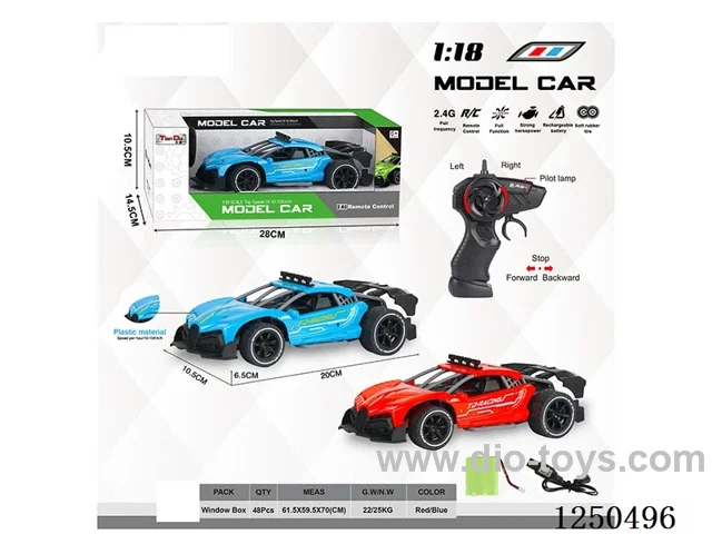 1:18 4ch 2.4G rc car included battery