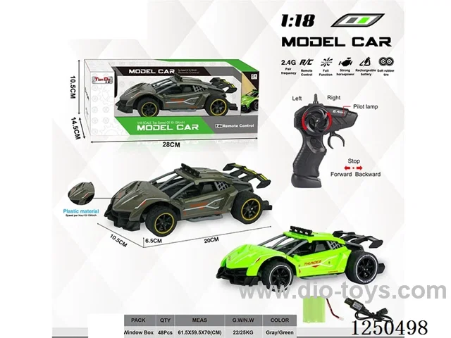 1:18 4ch 2.4G rc car included battery