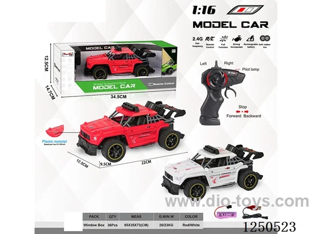 1:16 4ch 2.4G rc car included battery
