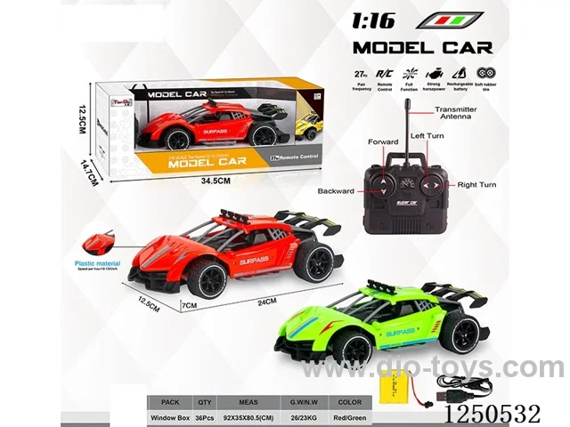 1:16 4ch rc car included battery