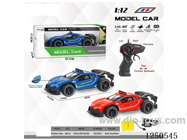 1:12 4ch 2.4G rc car included battery