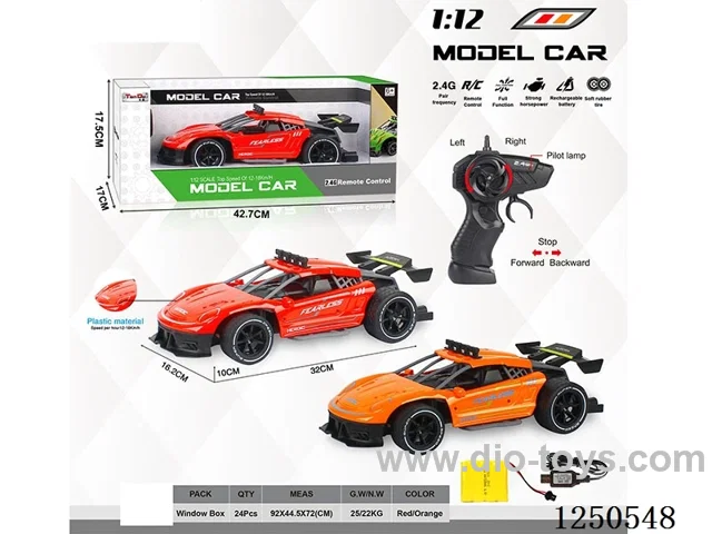 1:12 4ch 2.4G rc car included battery