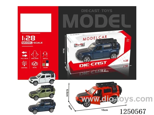 1:28 pull back alloy car W L/M