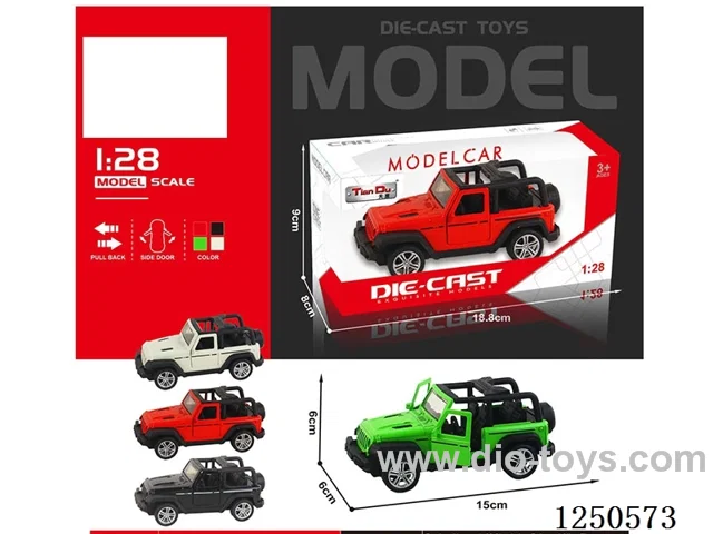 1:28 pull back alloy car