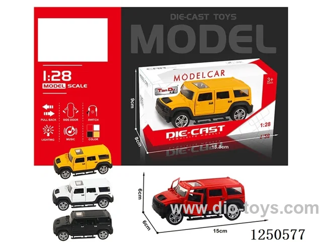 1:28 pull back alloy car W L/M