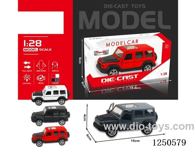 1:28 pull back alloy car W L/M
