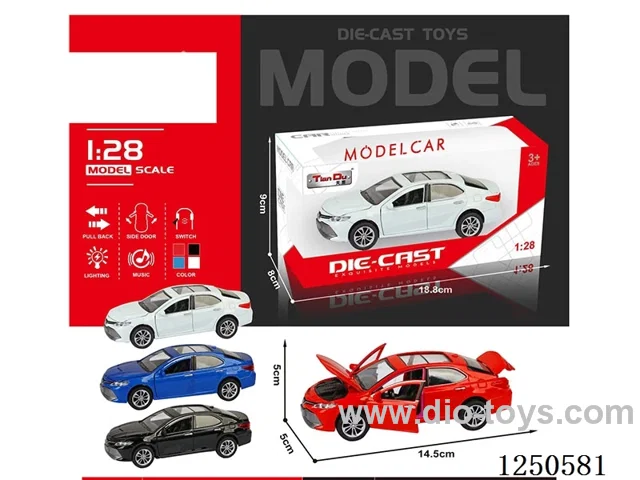 1:28 pull back alloy car W L/M
