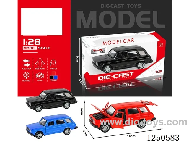 1:28 pull back alloy car W L/M