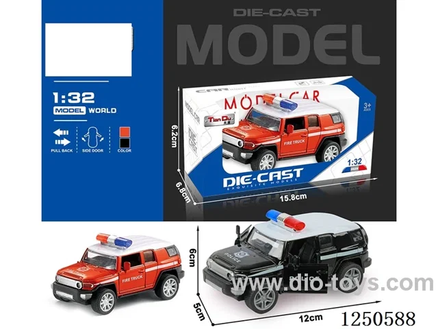 1:32 pull back alloy car