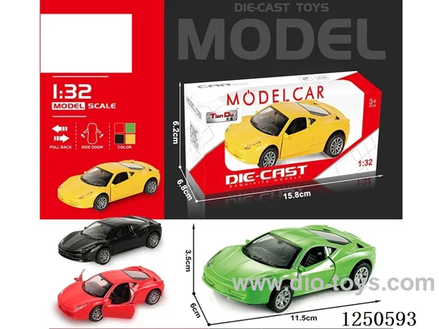 1:32 pull back alloy car