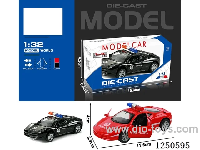 1:32 pull back alloy car