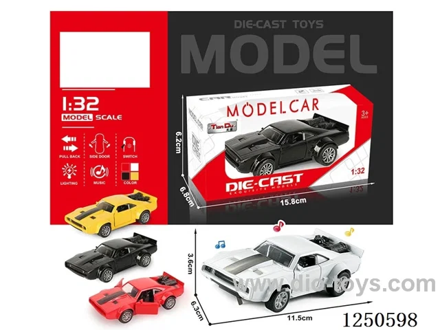 1:32 pull back alloy car included battery W L/M