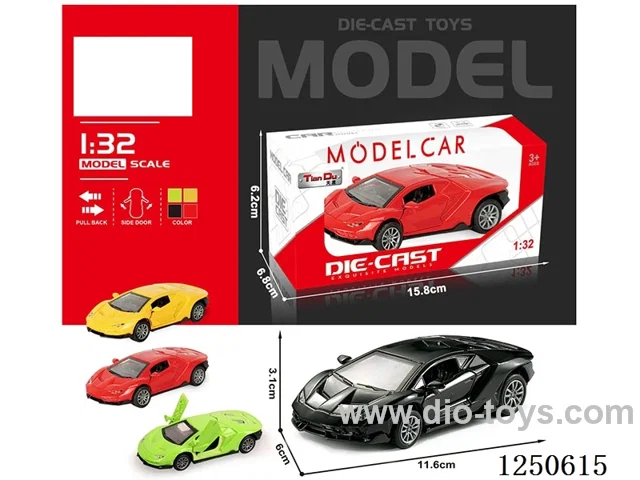 1:32 pull back alloy car