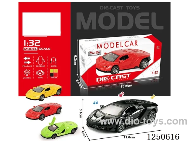 1:32 pull back alloy car included battery W L/M