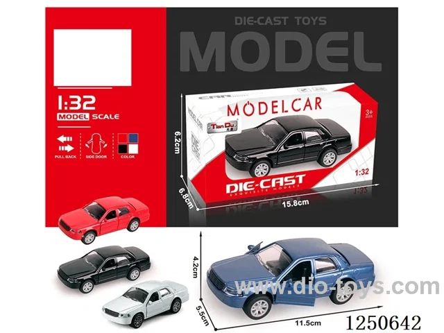 1:32 pull back alloy car