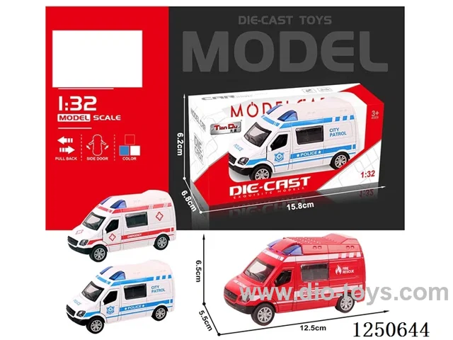 1:32 pull back alloy car