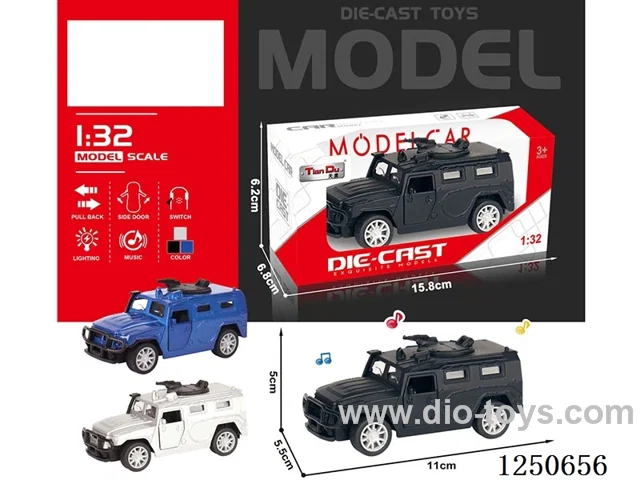 1:32 pull back alloy car included battery W L/M