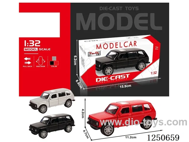 1:32 pull back alloy car