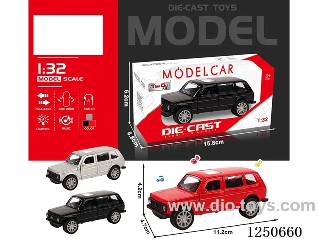 1:32 pull back alloy car included battery W L/M