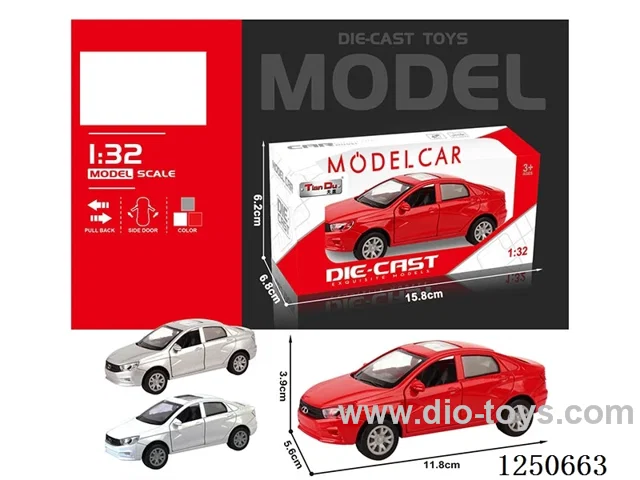 1:32 pull back alloy car