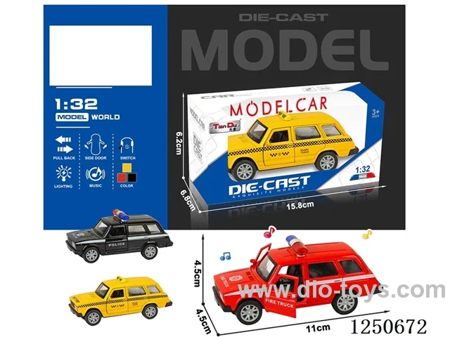 1:32 pull back alloy car included battery W L/M