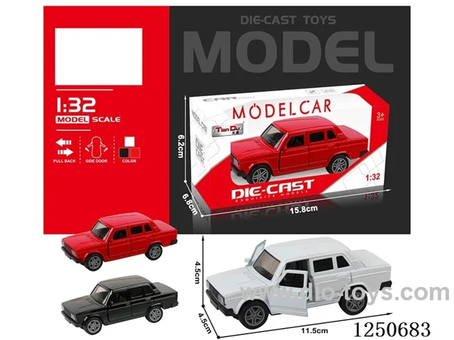 1:32 pull back alloy car