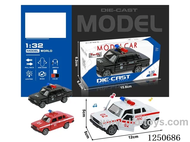 1:32 pull back alloy car included battery W L/M
