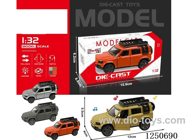 1:32 pull back alloy car included battery W L/M