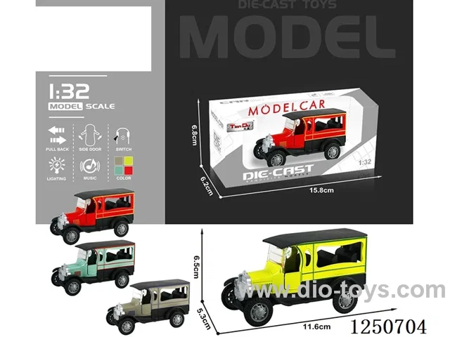 1:32 pull back alloy car W L/M
