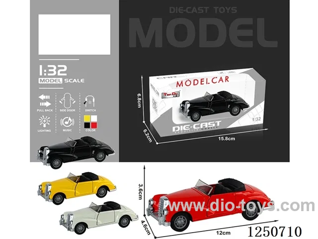 1:32 pull back alloy car W L/M