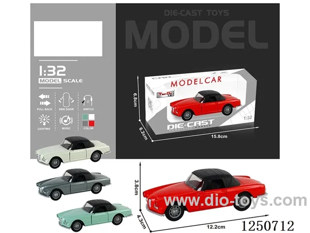 1:32 pull back alloy car W L/M