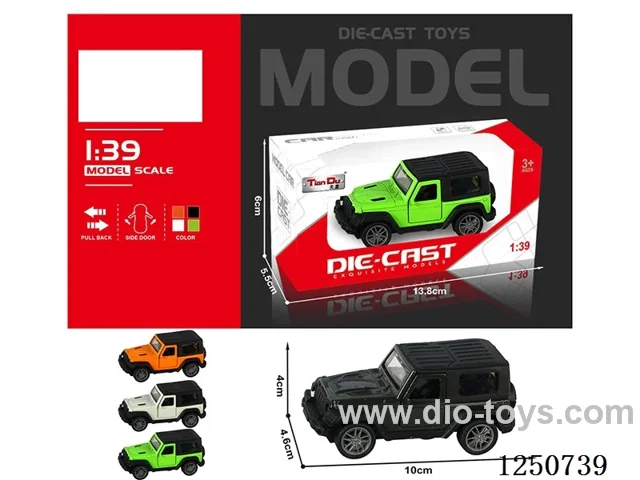 1:39 pull back alloy car