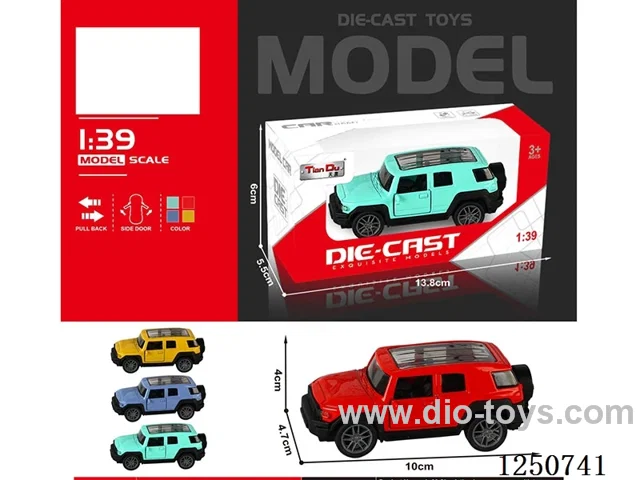 1:39 pull back alloy car